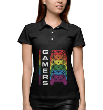 Женское Рубашка поло Gamers