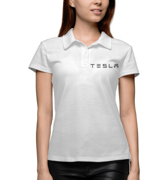 Женское Рубашка поло Tesla