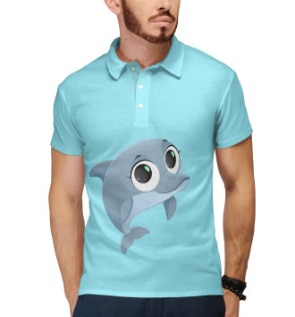 Мужское Рубашка поло Дельфин