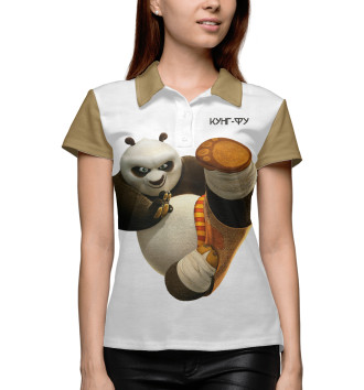 Женское Рубашка поло Кунг-фу панда