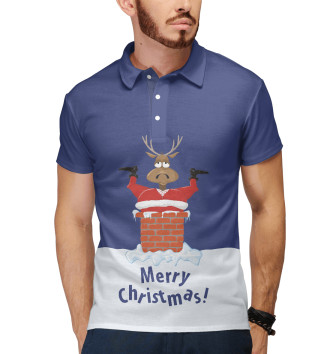 Мужское Рубашка поло Merry Christmas