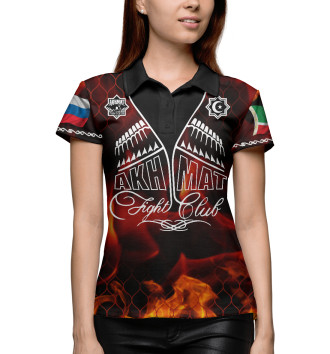 Женское Рубашка поло Akhmat Fire