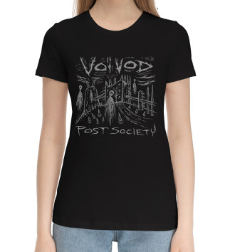 Женская Хлопковая футболка Voivod