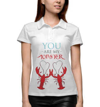 Женское Рубашка поло You are my lobster