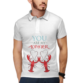 Мужское Рубашка поло You are my lobster