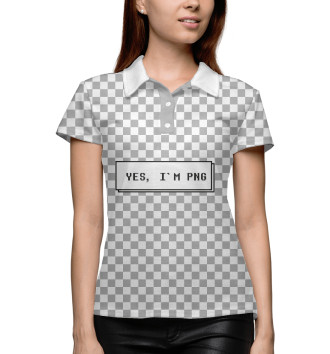 Женское Рубашка поло Yes, I`m PNG