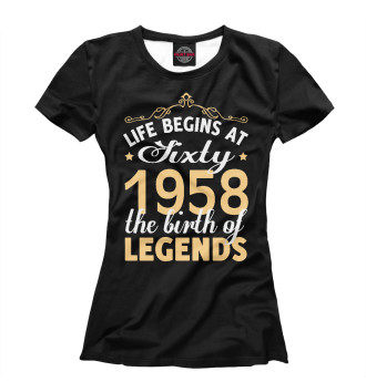 Женская Футболка 1958 - Рождение легенды