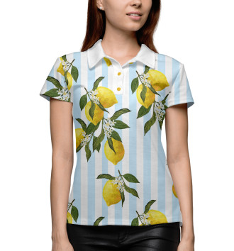 Женское Рубашка поло Лимоны