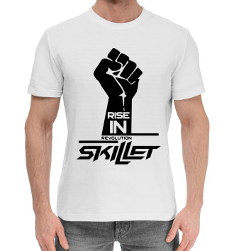 Мужская Хлопковая футболка Skillet
