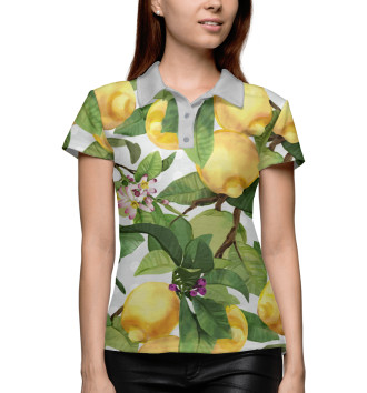 Женское Рубашка поло Лимон