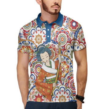 Мужское Рубашка поло Дочери самурая