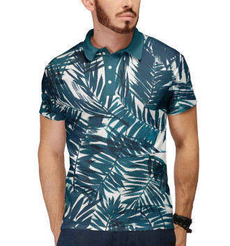 Мужское Рубашка поло Пальмовые листья