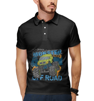 Мужское Рубашка поло Monster truck 4x4