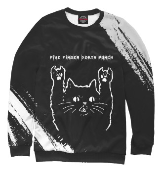 Мужской Толстовка Five Finger Death Punch Cat