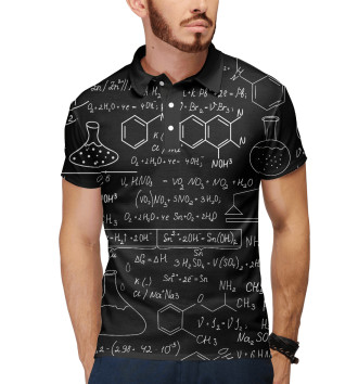 Мужское Рубашка поло Наука