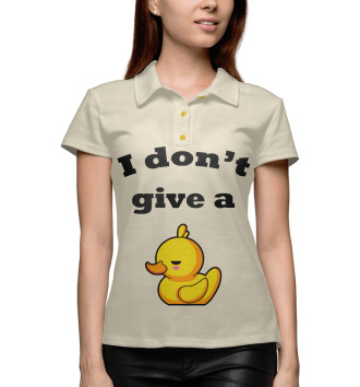 Женское Рубашка поло Duck
