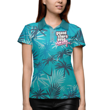 Женское Рубашка поло GTA Vice City style