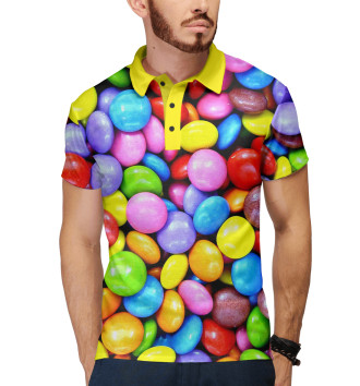 Мужское Рубашка поло Candy color