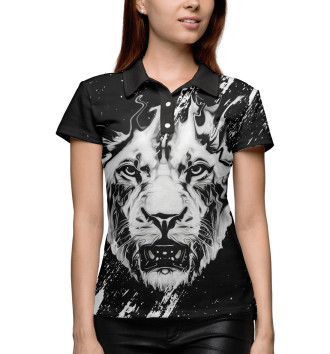 Женское Рубашка поло Грозный лев