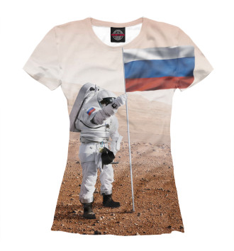 Футболка для девочек Русский космос