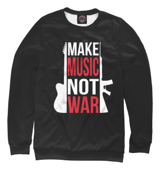 Мужской Толстовка Make Music not war
