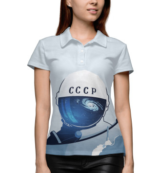Женское Рубашка поло Космонавт СССР