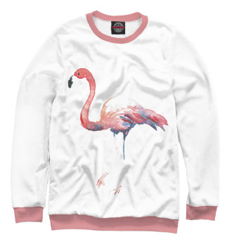 Женский Толстовка Розовый фламинго