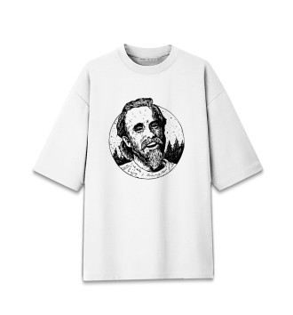 Женская Хлопковая футболка оверсайз Burzum, Varg Vikernes