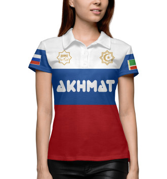 Женское Рубашка поло Akhmat Russia