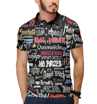 Мужское Рубашка поло Iron Maiden