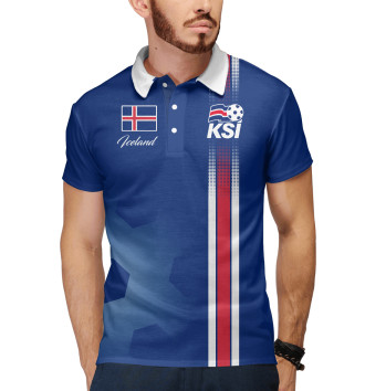Мужское Рубашка поло Исландия