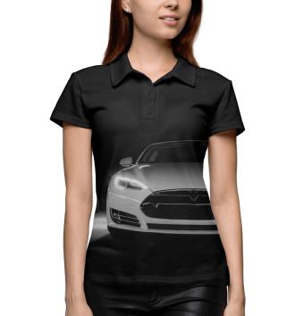 Женское Рубашка поло Tesla Model S