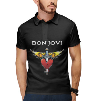 Мужское Рубашка поло Bon Jovi