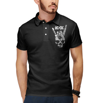 Мужское Рубашка поло AC/DC