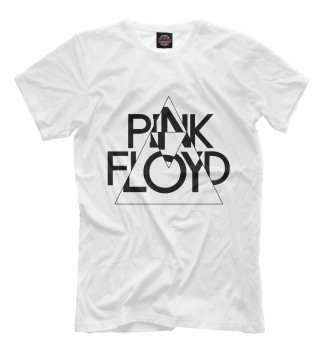 Мужская Футболка Pink Floyd черный логотип