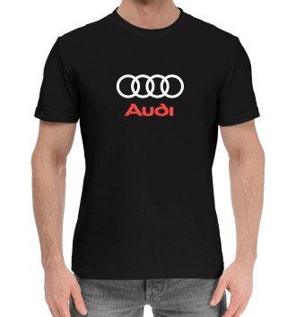 Мужская Хлопковая футболка Audi