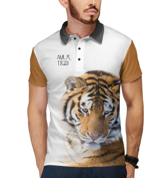 Мужское Рубашка поло Уссурийский тигр