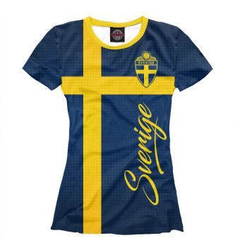 Футболка для девочек Швеция