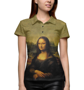 Женское Рубашка поло Мона Лиза Джоконда