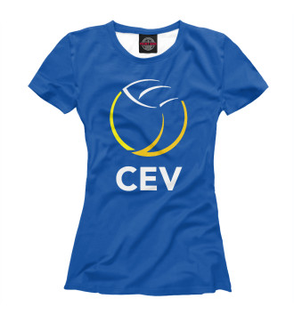 Женская Футболка Volleyball CEV (European Volleyball Confederation)