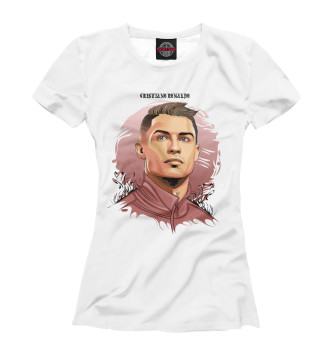 Женская Футболка Cristiano Ronaldo