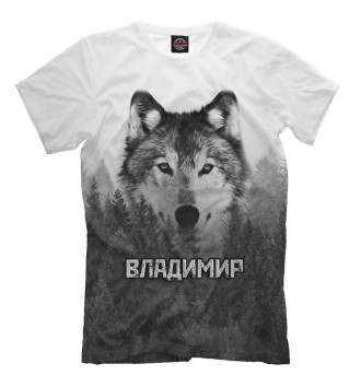 Футболка для мальчиков Волк над лесом - Владимир
