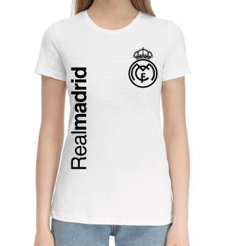 Женская Хлопковая футболка Real Madrid