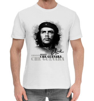 Мужская Хлопковая футболка Че Гевара (белый фон)