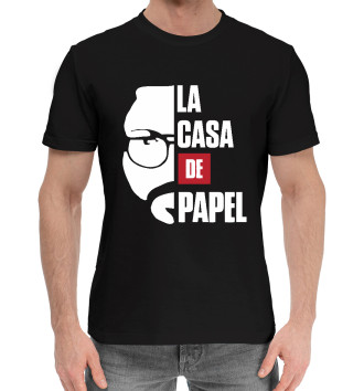Мужская Хлопковая футболка La Casa De Papel