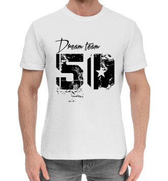 Мужская Хлопковая футболка Dream team 50