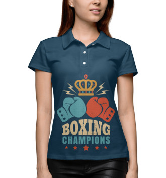 Женское Рубашка поло Boxing