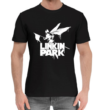 Мужская Хлопковая футболка Linkin park
