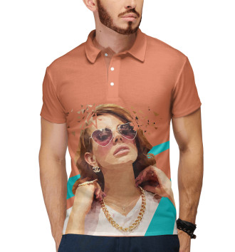 Мужское Рубашка поло Lana Del Rey