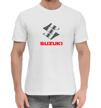 Мужская Хлопковая футболка Suzuki